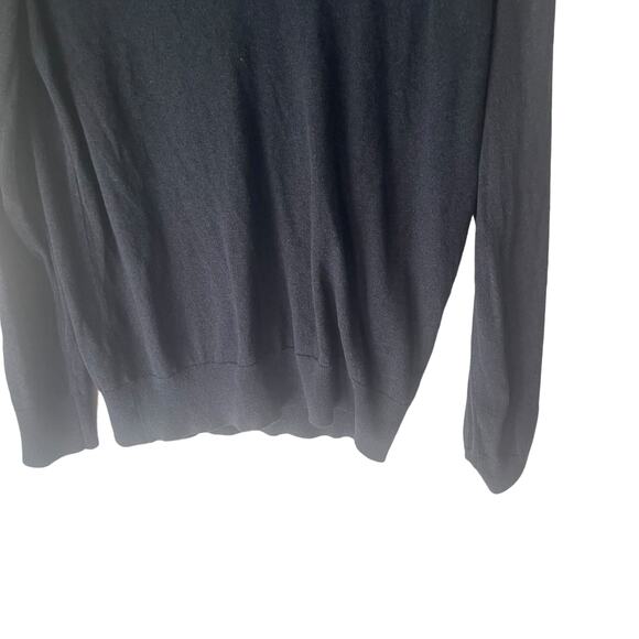 Banana Republic Men's Size Medium Silk Cashmere Blue Henley Sweater - Picture 3 of 8